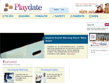 Tablet Screenshot of playdate.com